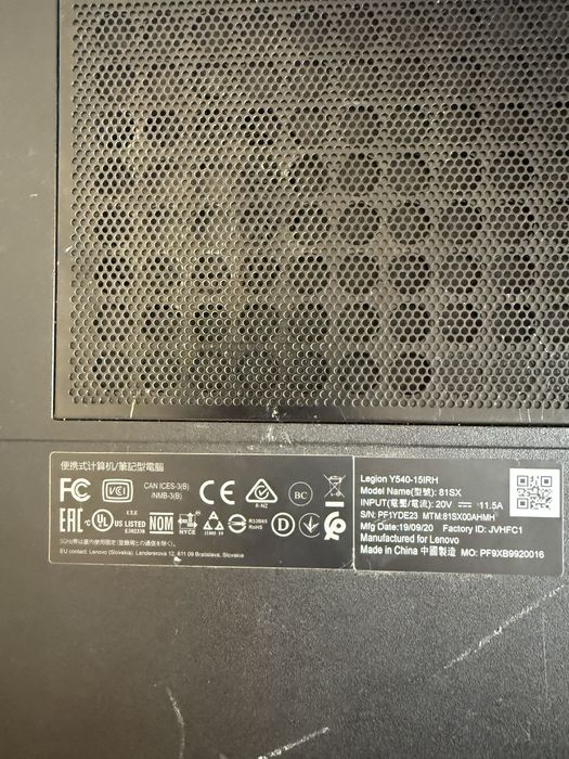 Laptop lenovo legion 5 i7 9750h rtx 2060