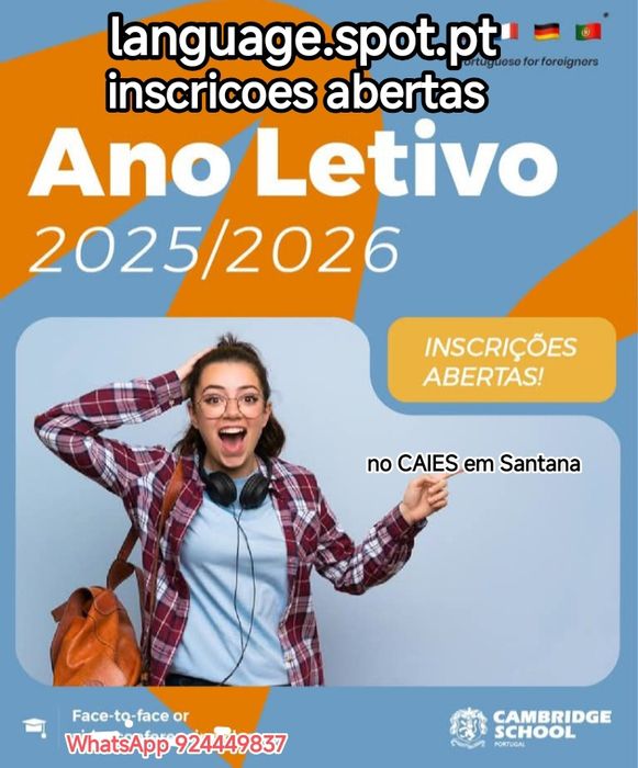 Cursos de inglês do Cambridge certif e português para estrangeiros