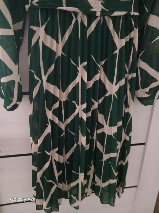 Сукня-плісе, платье, зелёное, зелене, плиссе