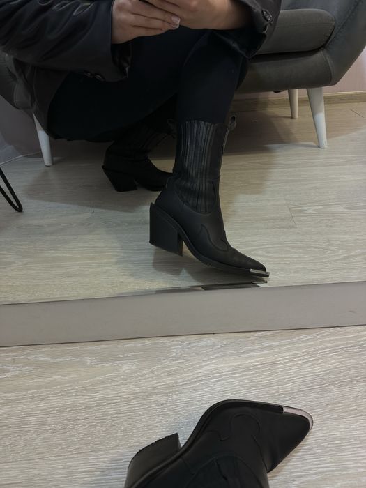 Шкіряні казаки від бренду modus_vivendi_shoes 36 розмір