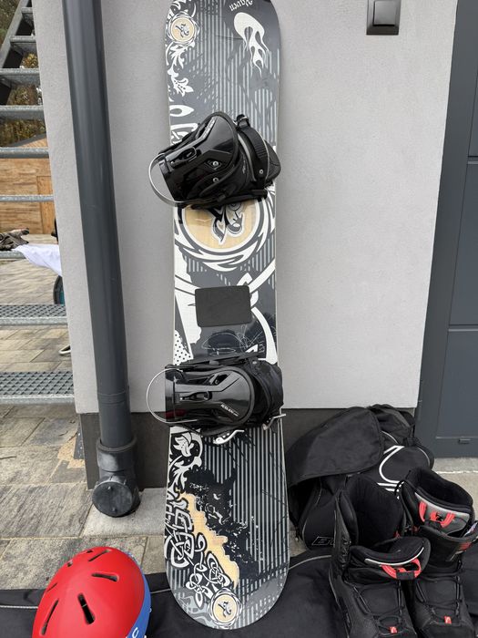 Snowboard - caly zestaw