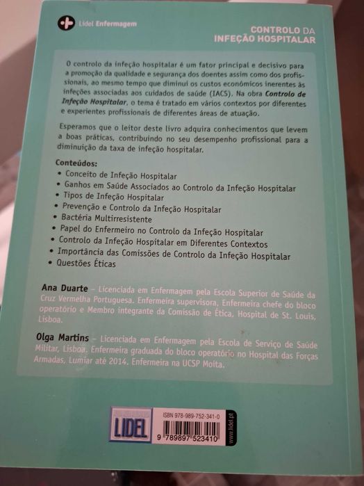 Vendo Livro NOVO: Controlo da Infeção Hospitalar