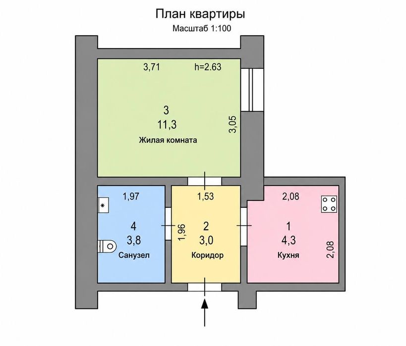 Продам 1-кімнатну квартиру на М'ясоїдівській! Поряд Привоз (3-322-595 НЛ)