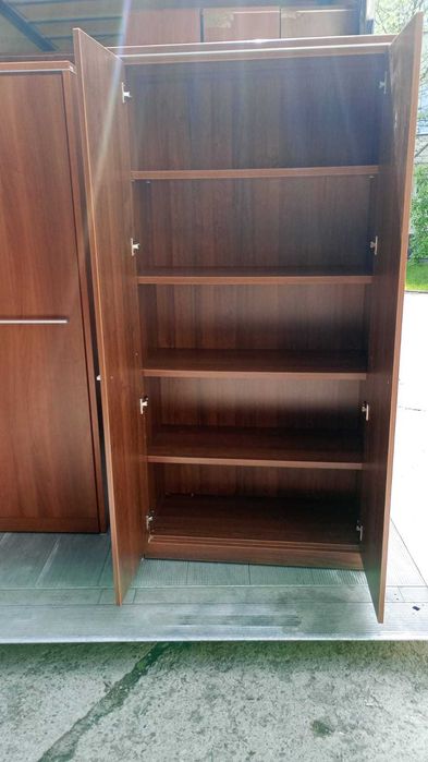 Szafa calvados ciemny gabinetowa 100x193 szafy aktowe biuro dom szkoła