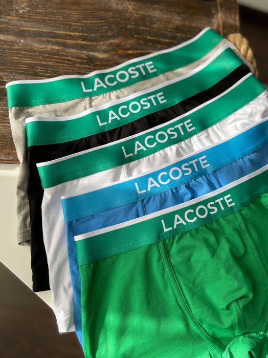 Чоловічі труси люкс якість єгипет Лакоста з аплікацією крокодила