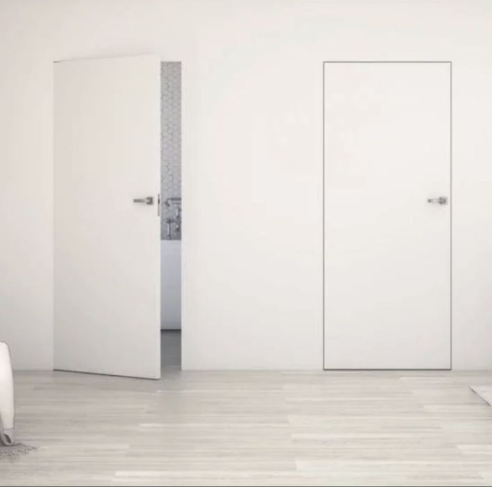 Ościeżnica aluminiowa Biała Sara Eco 2 bezprzylgowa Prawa 70 2z