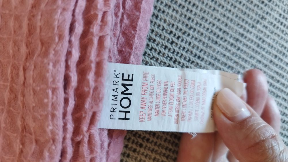 Colcha algodão cor rosa 120x150 cm