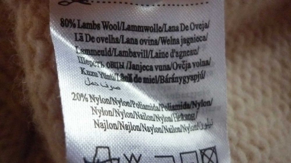 Selected- męski grubszy sweter wełniany  r; XL