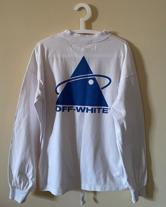 Оригінальний  оверсайз лонгслів  Off-White Triangle Planet