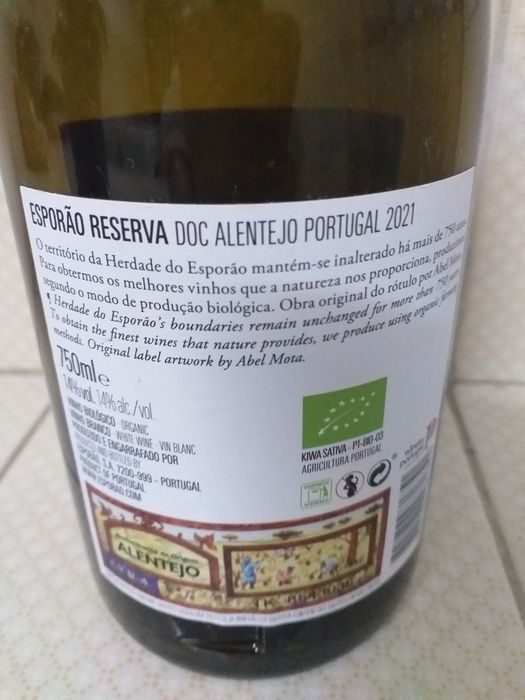 Garrafa Vazia Vinho "Esporão"