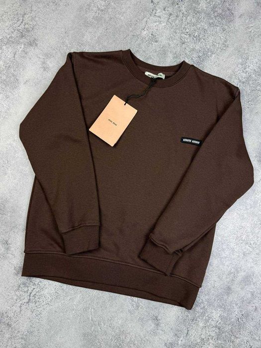 Женский свитшот в шоколадном цвете (М,Л) Новая кофта для девушек