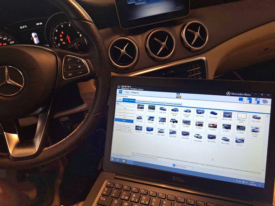 Gotowy zestaw diagnostyczny Mercedes Benz