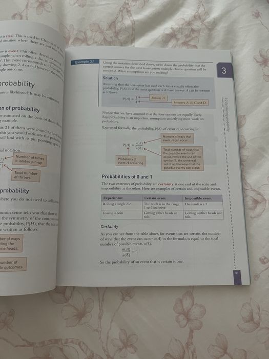 Mathematics Probability & Statistics 1 for Cambridge AS & A Level