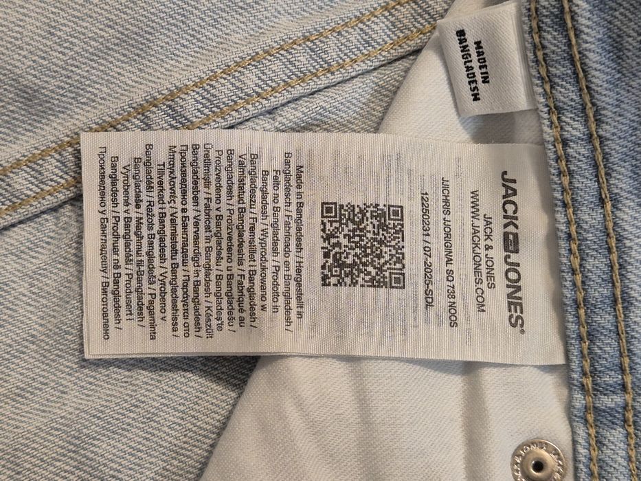 Nowe męskie jeansy Jack&Jones JJICHRIS JJORIGINALl SQ738 (W32, L32)
