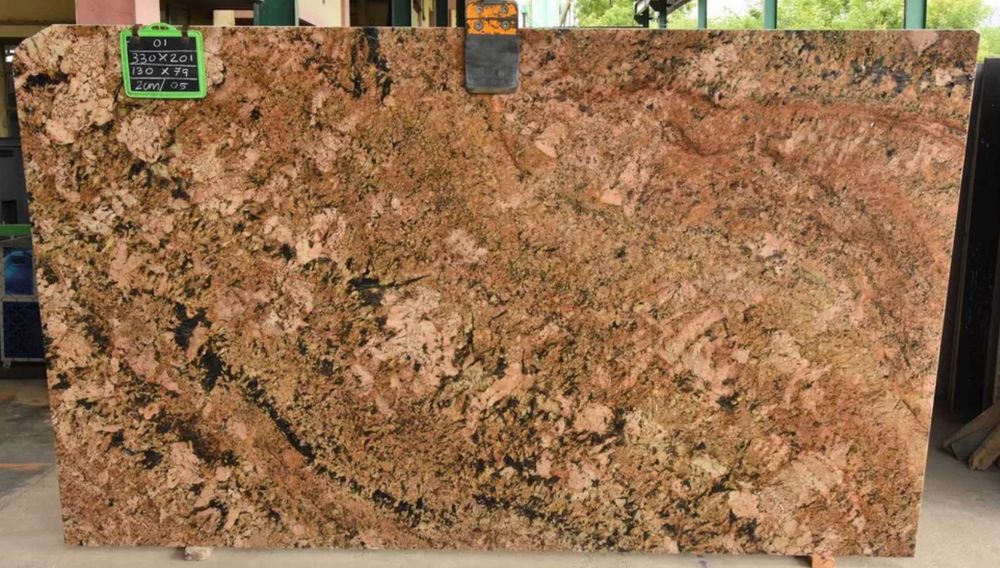 Blaty kuchenne i łazienkowe, schody, parapety - granit GOLDEN IMPERIAL STAR gr.2cm