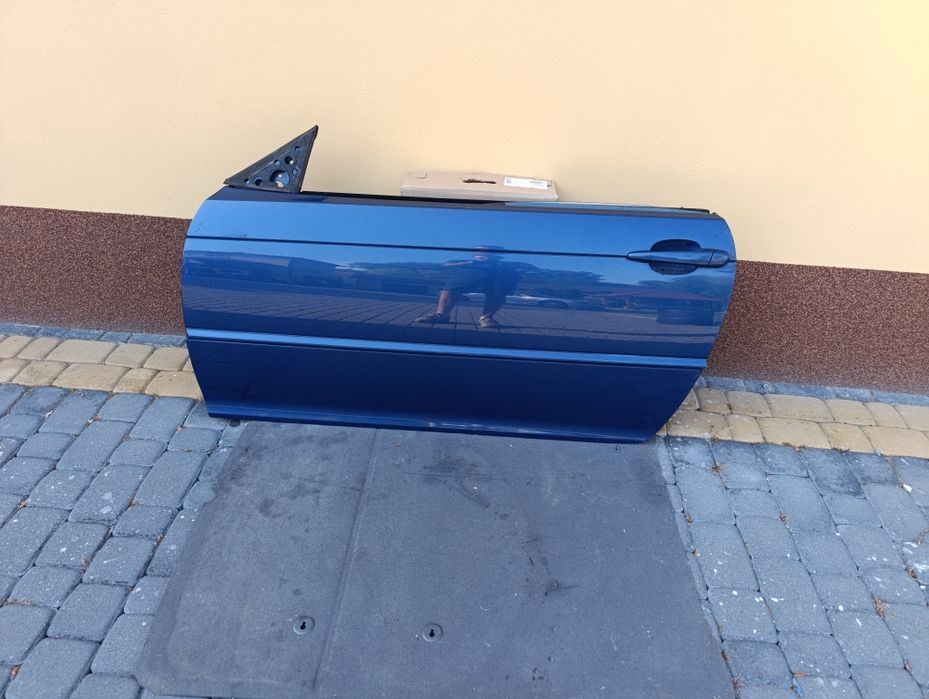 Drzwi lewe bmw E46 coupe cabrio Topasblau