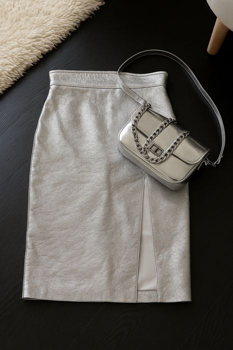 Torebka srebrna , mała, elegancka .