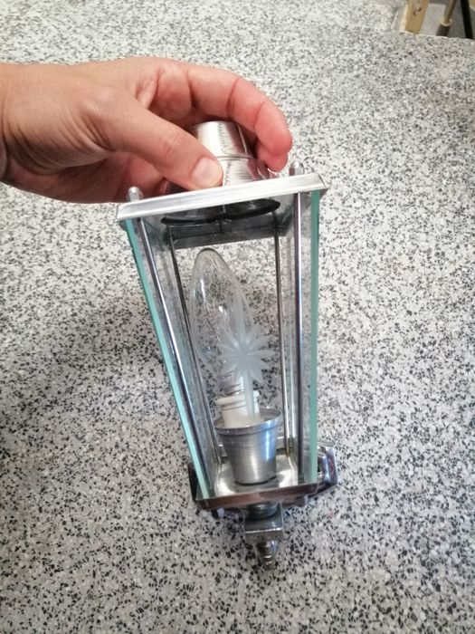 Candeeiro Inox vintage