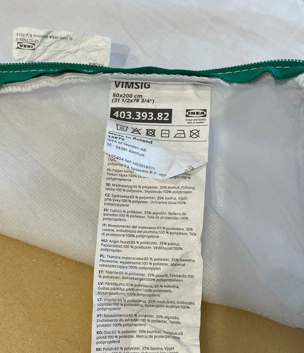 Colchão cama criança 80x200cm NOVO