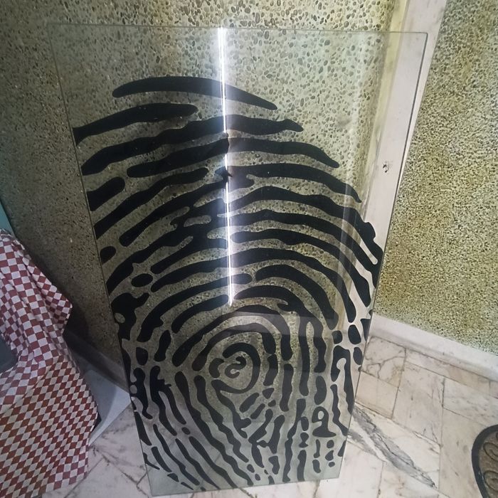 Tampo de mesa em vidro temperado de 10 mm