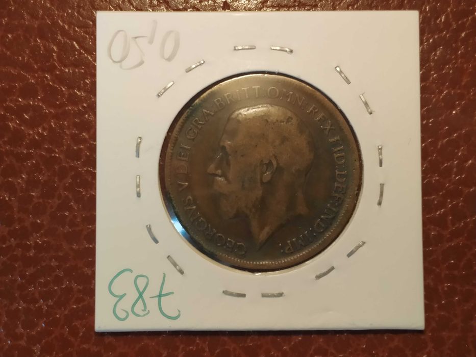 783 Moeda de one penny de 1919 Reino Unido