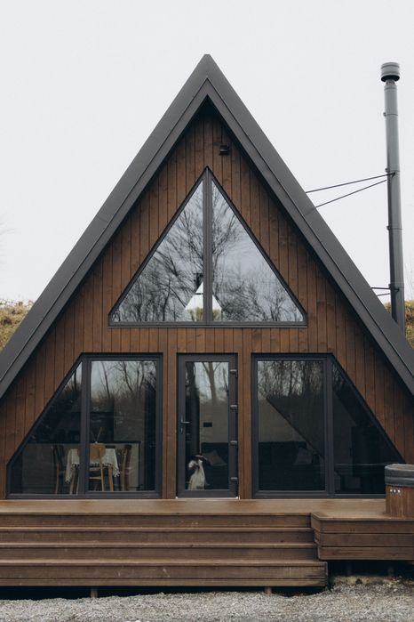 A-frame з чаном джакузі, Тустань