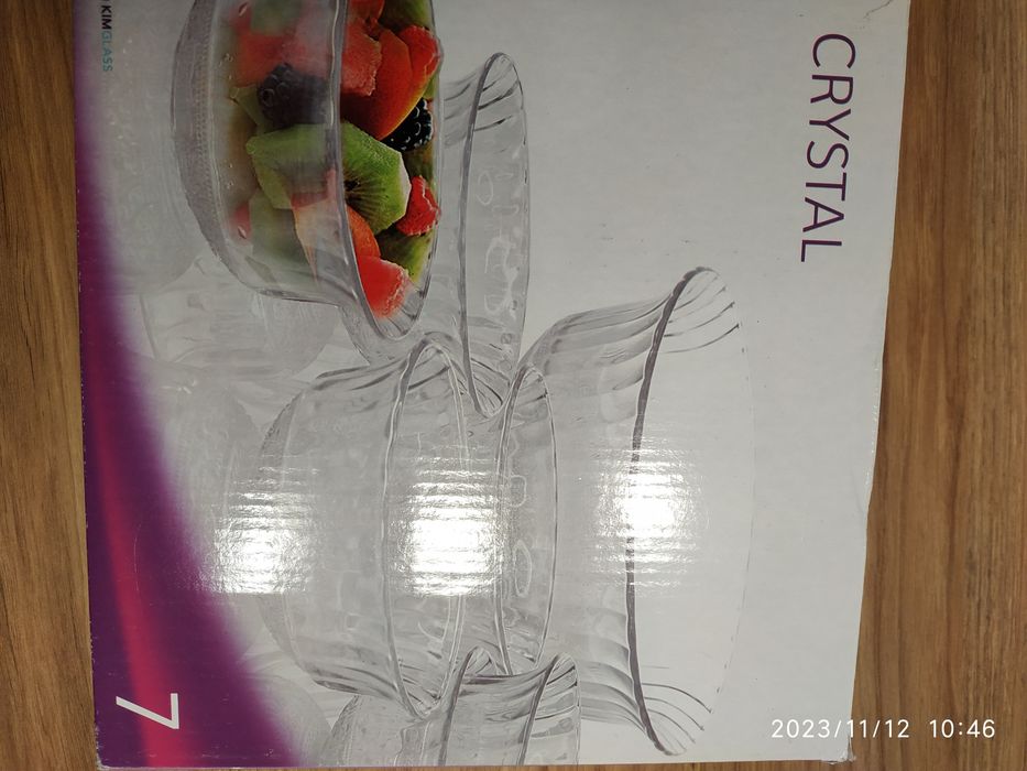 Zestaw salaterek kryształ miseczki