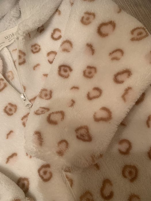 Pijama polar zippy macacão gatinho