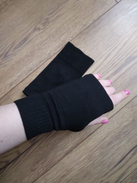 Mitenki czarne uniwersalne