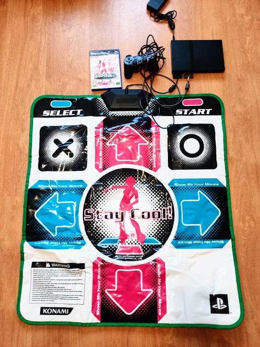Pack PlayStation 2 jogo Dancing Stage SuperNova 2 + palco de dança