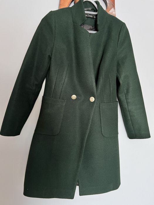 Płaszcz butelkowa zieleń , rozmiar M , nowy