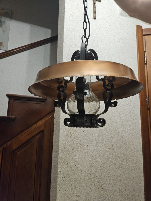 Rustykalna lampa wisząca-styl retro/loft