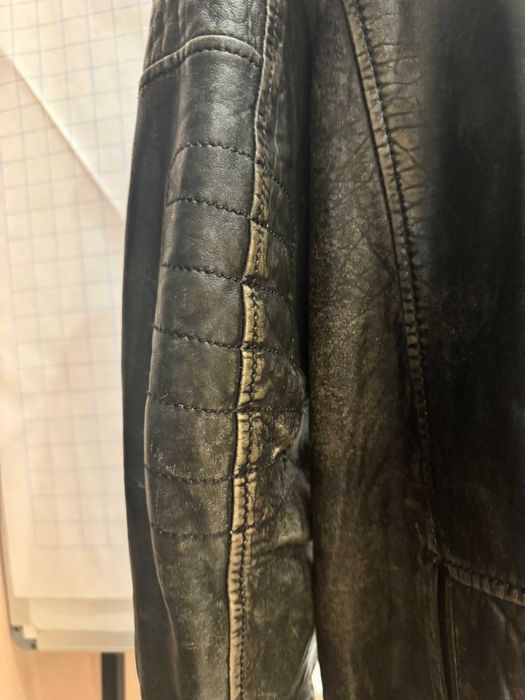 Байкерская кожаная куртка/косуха