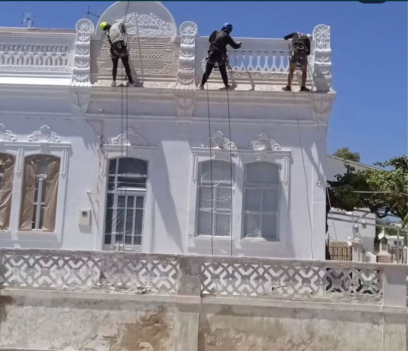 Serviços Rapel Trabalhos em Altura Pintura de fachadas