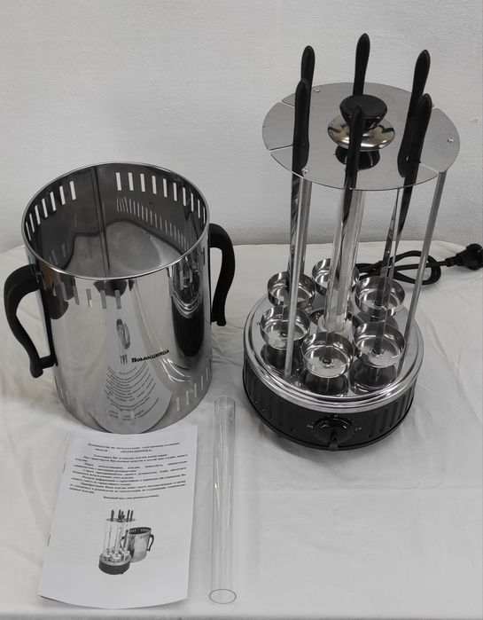 Электрошашлычница Помощница 6 шампуров