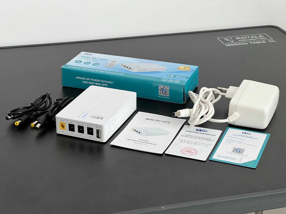 Mini ups ДБЖ WGP 27W 13500mAh павербанк для роутера безперебійник