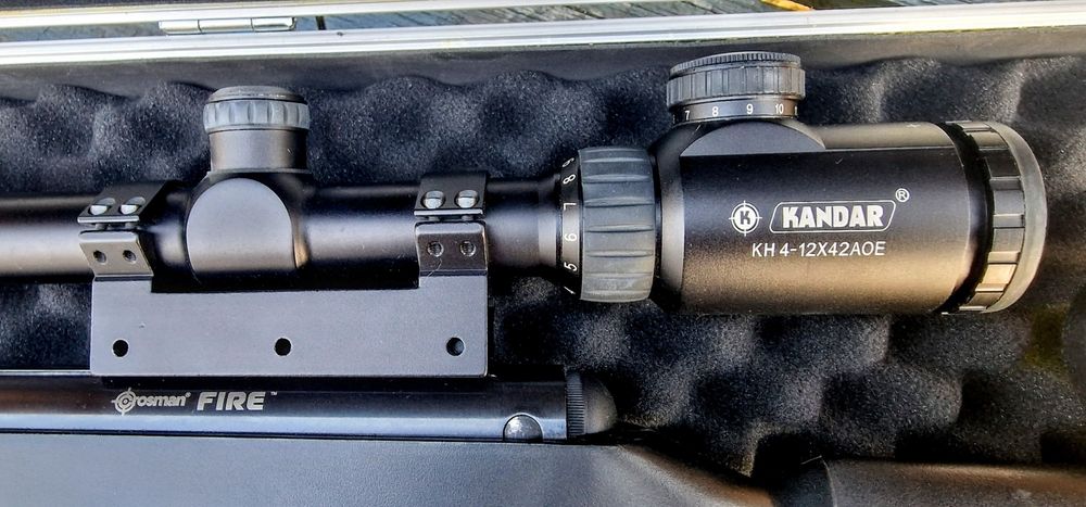 Myśliwska snajperska luneta Kandar KH4-12x42AOE ZOOM kolimator 1X22X33