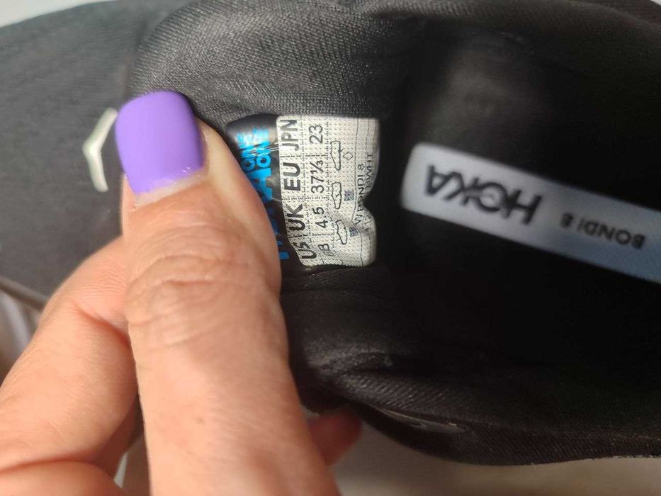 Кросівки Hoka One One Bondi 8 (Black/White) — Оригінал! 37 р та 38