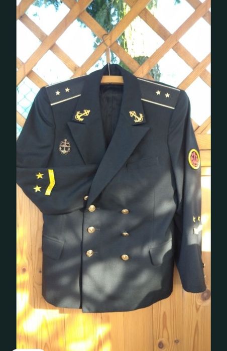 Stary Mundyr chorąży marynarki radzieckiej wojenny strój Vintage