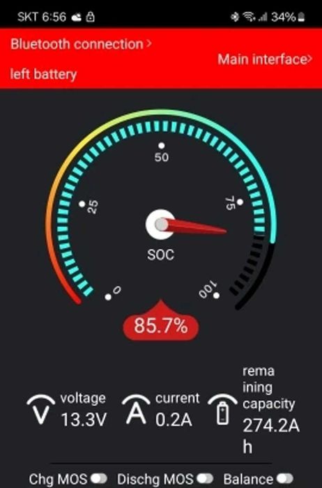 Плата электронная - умной зарядки и бмс защиты батарей Daly Smart BMS
