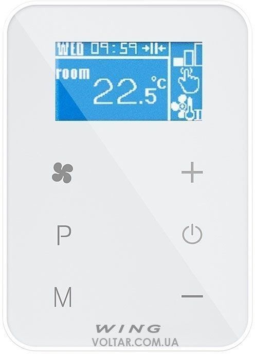 Настінний контролер HMI Wing EC для теплових завіс WING з двигунами EC
