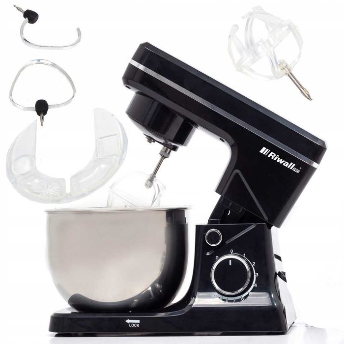 Planetarny Robot Kuchenny Mikser RIWALL 7w1 Wielofunkcyjny 4l 2500W
