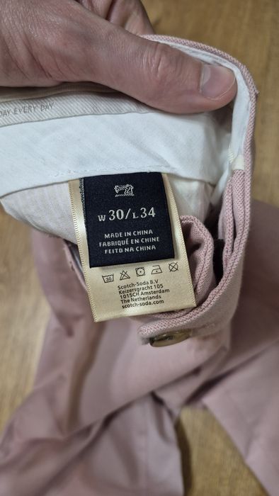 Чоловічі брюки рожеві Scotch & Soda
