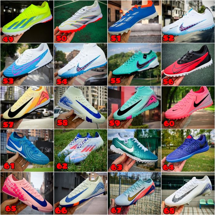 БЕЗ ПЕРЕДПЛАТИ‼️ Футбольні сороконіжки, футзалки Nike / 36-46, Преміум
