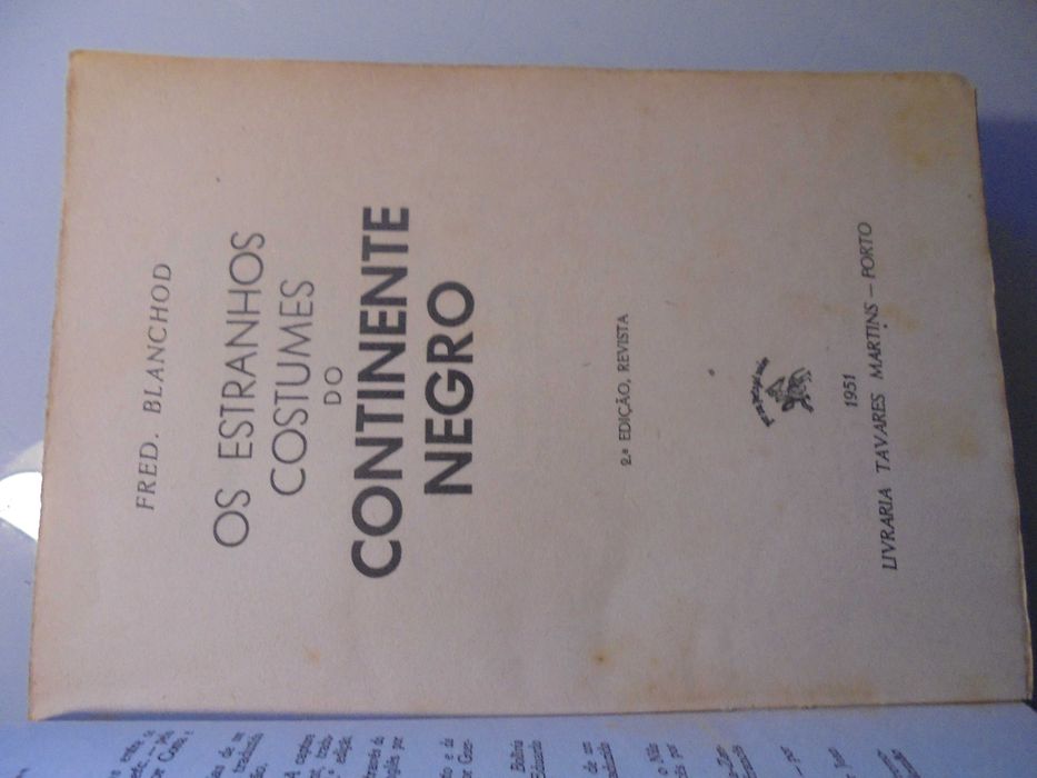 Blanchod (Fred.);Estranhos Costumes do Continente Negro