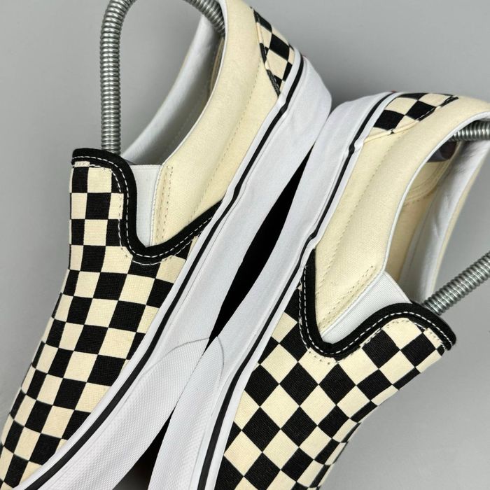 Vans Slip On Check кеди кросівки кеды кроссовки обувь взуття черевики для міста класичні повсякденне універсальні ванс олд скул сліпони клетка