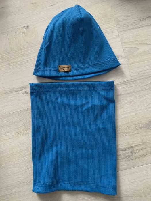 Fiolet/rudy//bordo/czerwony czapka i komin 2-4 latka