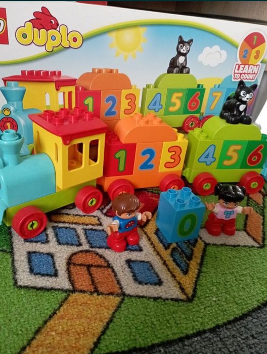 LEGO Duplo pociąg z cyferkami + gratis