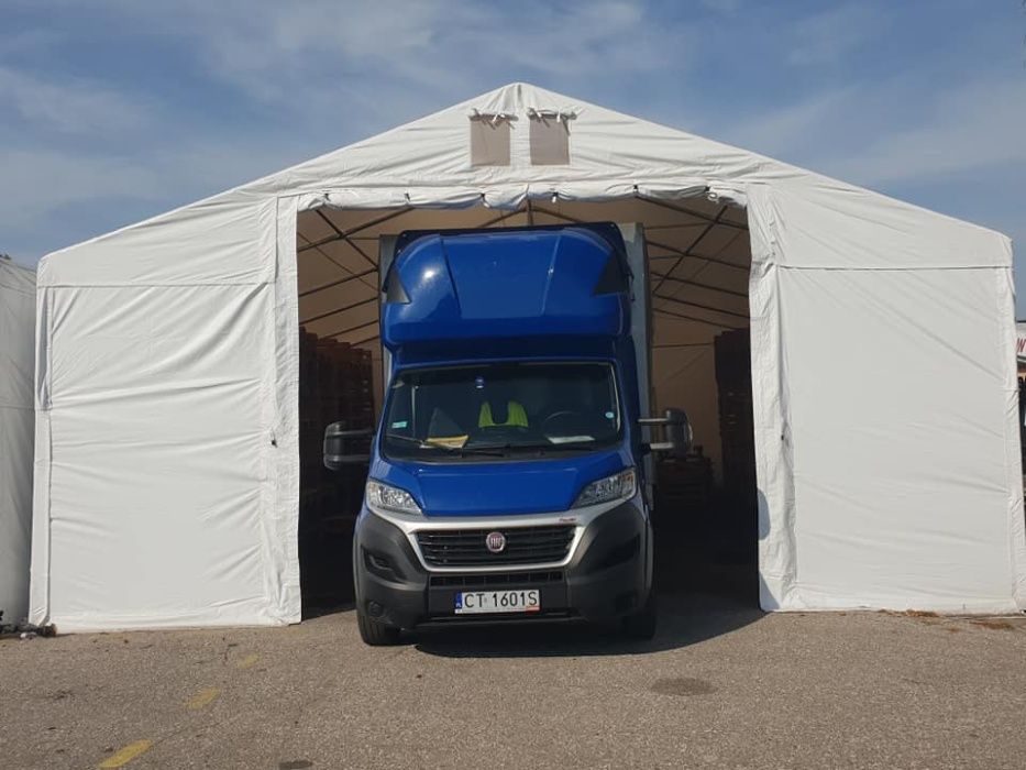 Namiot magazynowy WINTER 8x20 GARAŻOWY wysoki hala namiotowa MTB