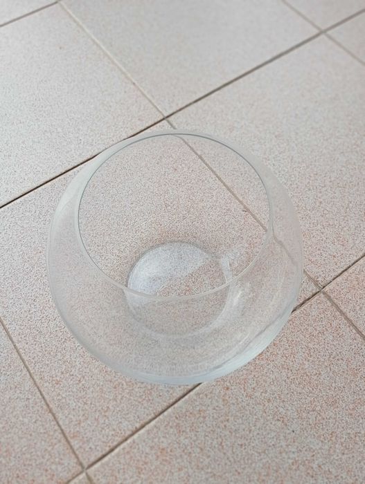 Vaso de vidro - bola aquário